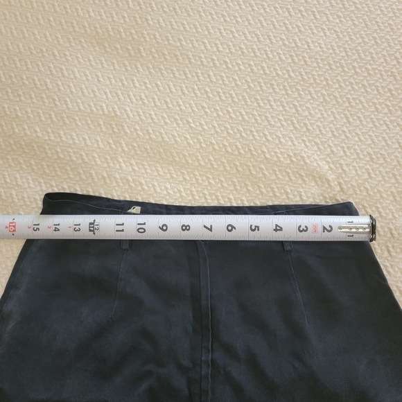 Eddie Bauer Long Charcoal Black Tencek Skirt Size 8 Petite - Picture 9 of 13